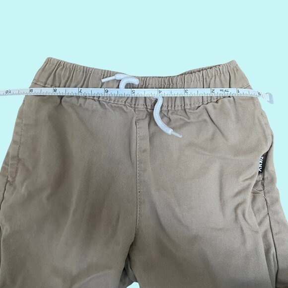 DKNY Toddler Boys & Girls Tan Khaki Pull-On Shorts w/ Drawstring Waist (Size 3T) - Picture 4 of 6